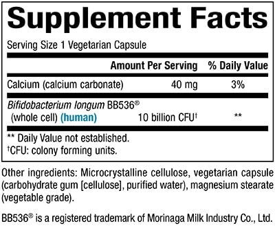 TravelBiotic® BB536® Probiotic Supplement - 10 Billion CFU Live Cultures for Digestive & Immune Support - Ideal for Travelers & Daily Wellness