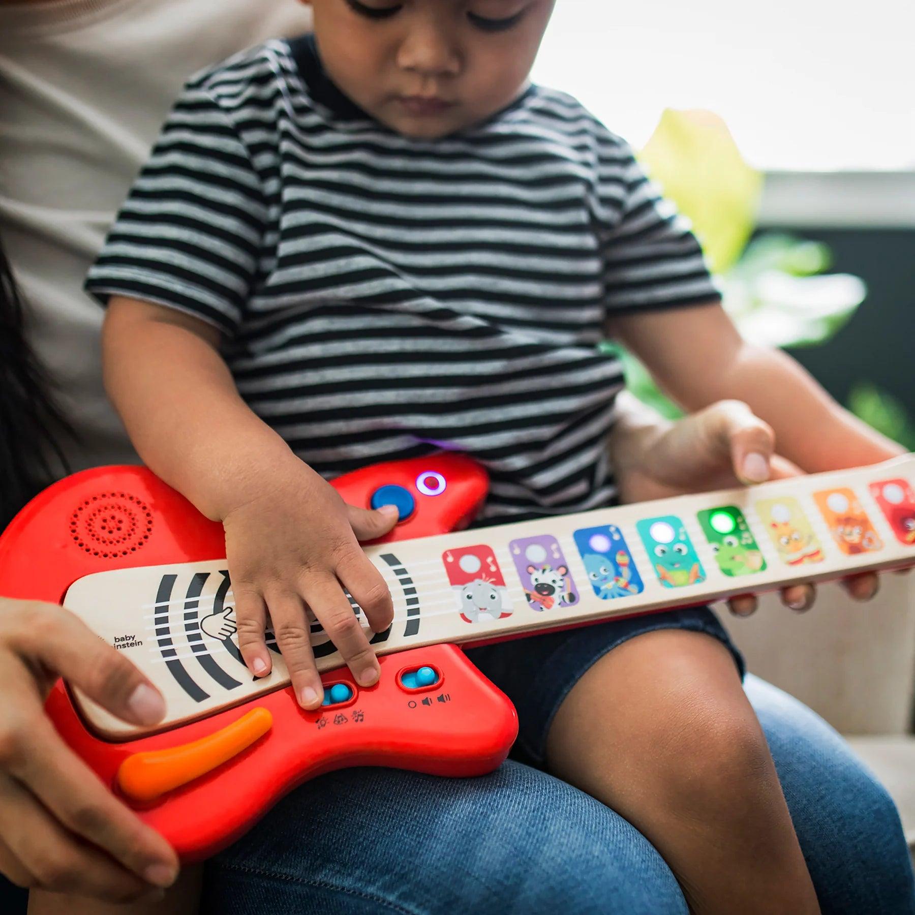 Hape & Baby Einstein Together in Tune Guitar™ - Interactive Musical Toy for Toddlers & Kids - Connected Magic Touch™ Technology - Perfect for Early Learning, Playtime & Music Development