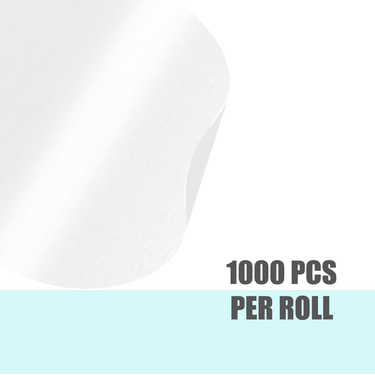 Performore 0.5 Inch Round Clear Stickers - 1000 Self-Adhesive Labels per Roll for Envelopes, Retail Packaging & Sealing | Crystal Transparent Small Round Tabs for Mailing, Organizing & Crafting