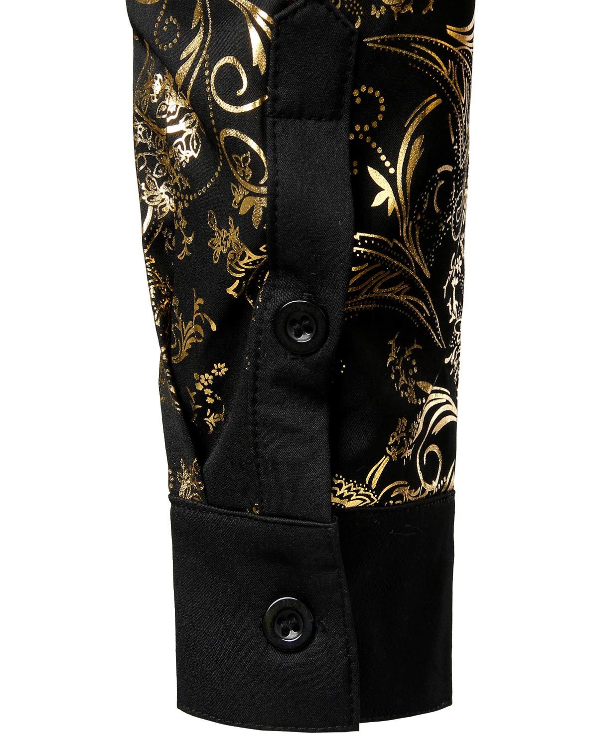 Luxury Men's Paisley Print Dress Shirt - Long Sleeve Casual Button Down Shirt for Business & Formal Wear | Office, Party & Wedding Attire