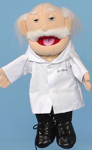 Dr Moody Hand Puppet 42cm Medium Size Plush Toy - Perfect for Storytelling, Classroom Activities & Kids Pretend Play (Code 252)