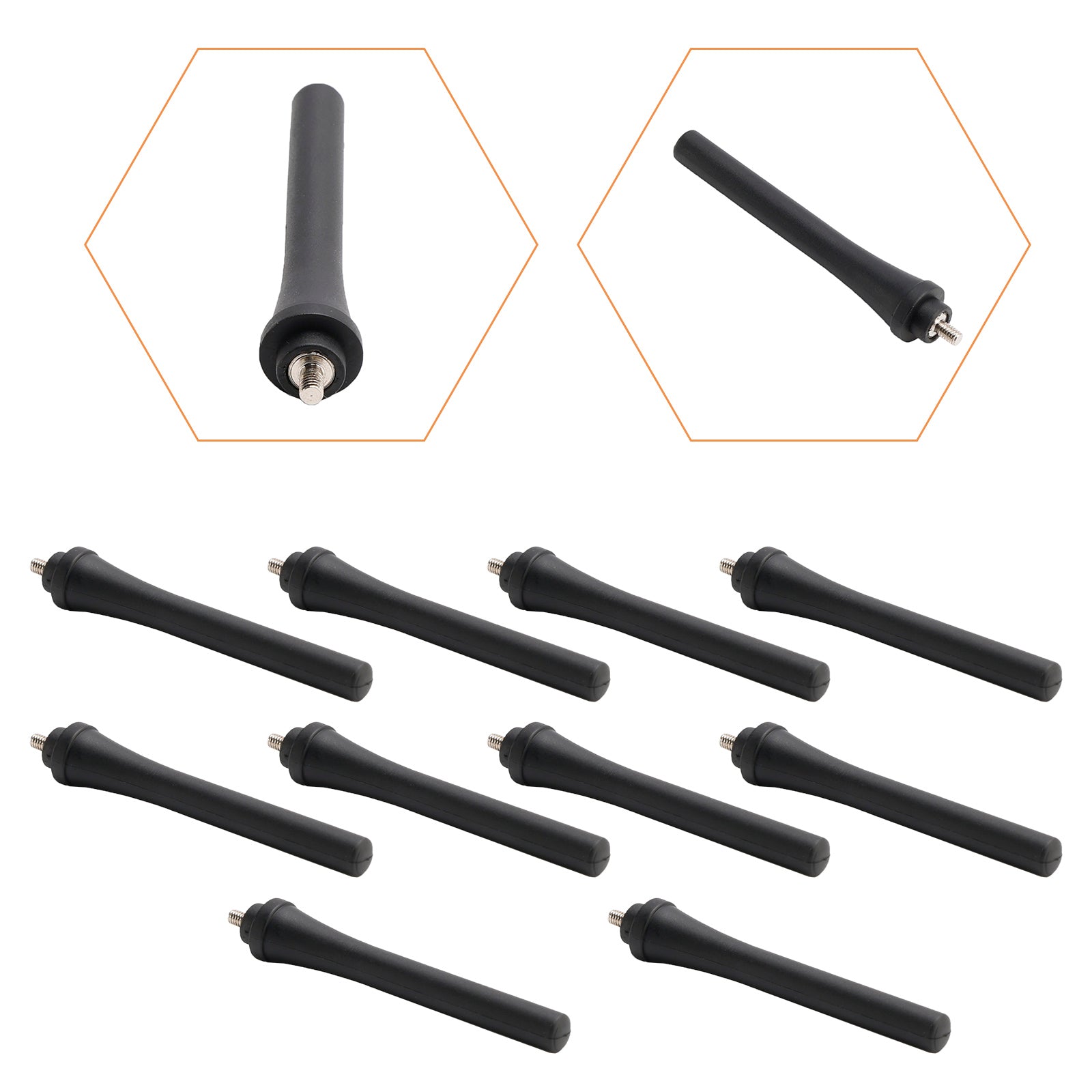 10x Radio 80mm HYT TC310 Antenna 400-470MHz for Hytera TC310 TC320 Walkie Talkie - Perfect for Construction, Security, and Outdoor Communication
