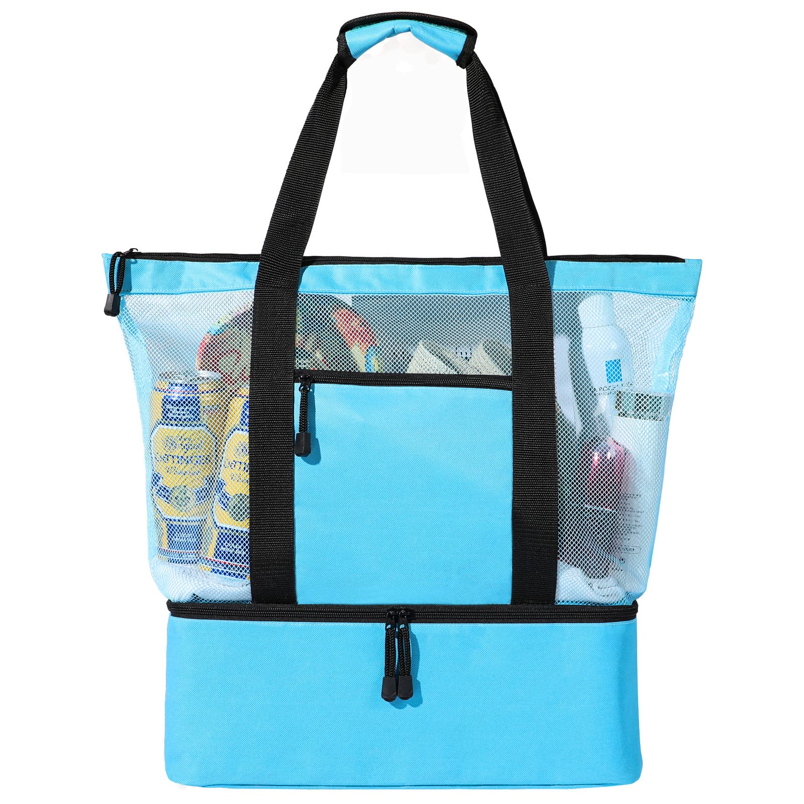Waterproof Mesh Beach Tote - Large Cooler Bag for Women | Swim & Travel Essentials
