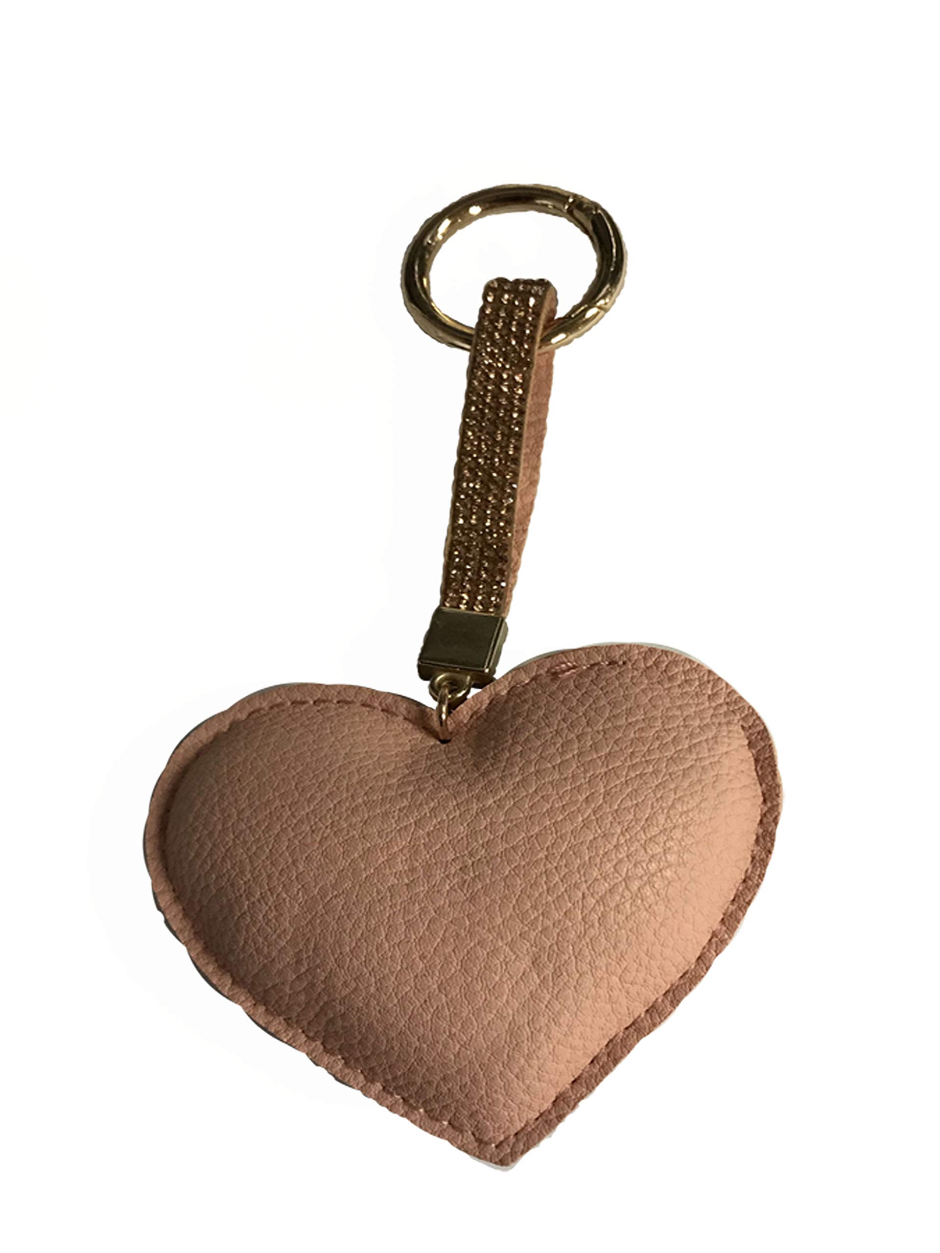 Iced Crystal Heart Keychain in Rose Gold - Elegant & Durable Gift for Women - Perfect for Keys, Bags & Everyday Carry Accessories