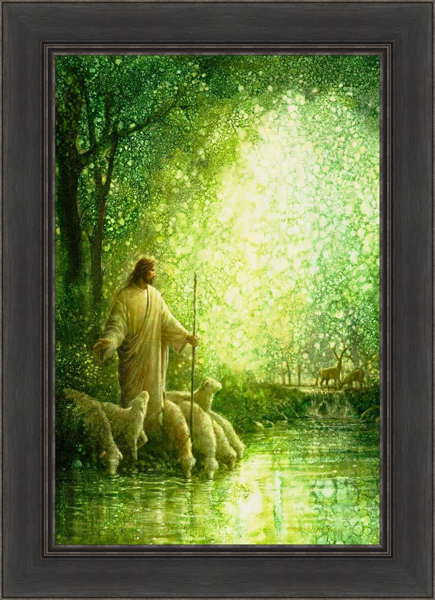 Feed My Sheep By Yongsung Kim - Inspirational Christian Wall Art for Home & Church Decor - Perfect for Living Room, Bedroom & Office
