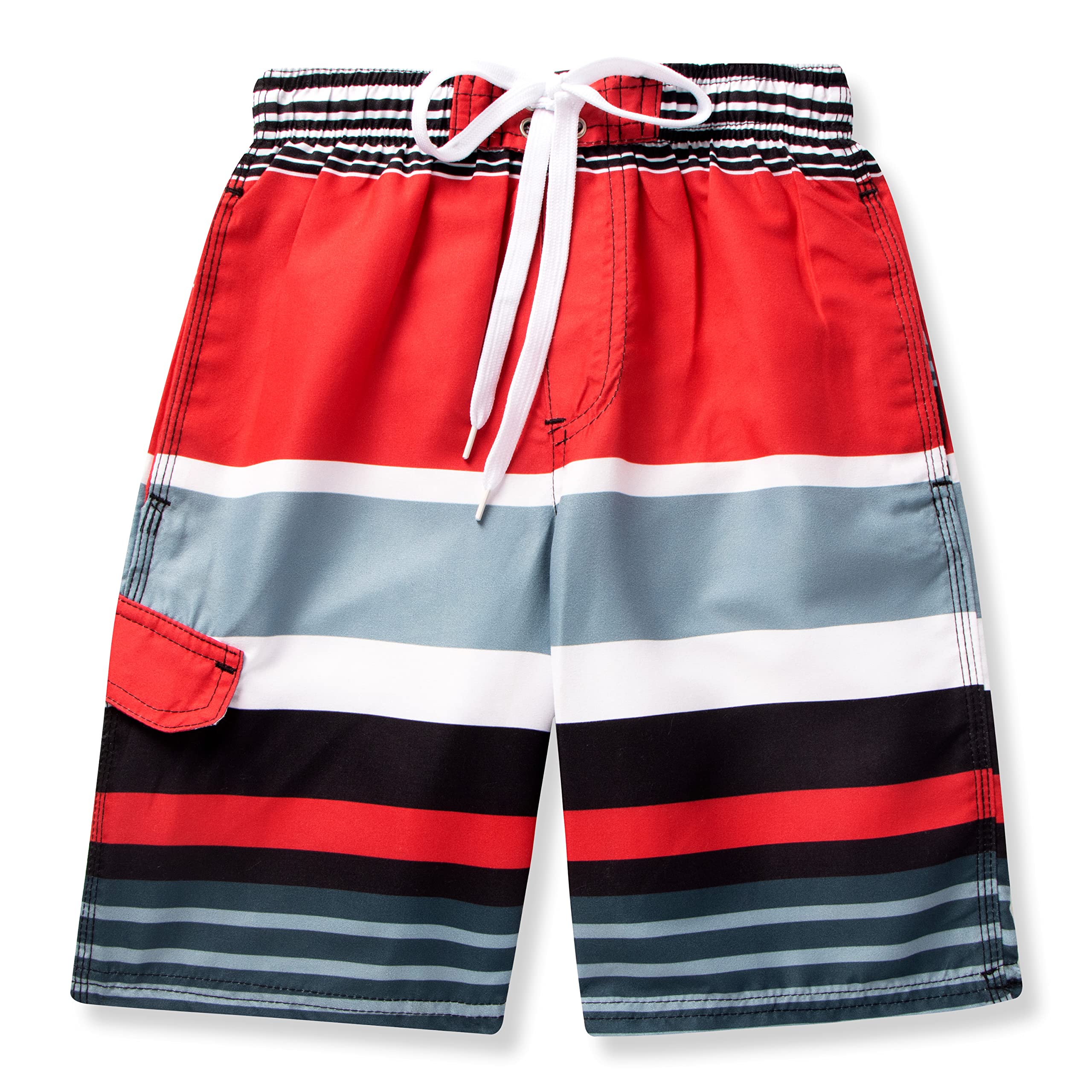 **Sloosh Boys Swim Trunks - Quick Dry UPF 50+ Swim Shorts with Drawstring for Toddlers & Kids | Beach, Pool & Water Play**