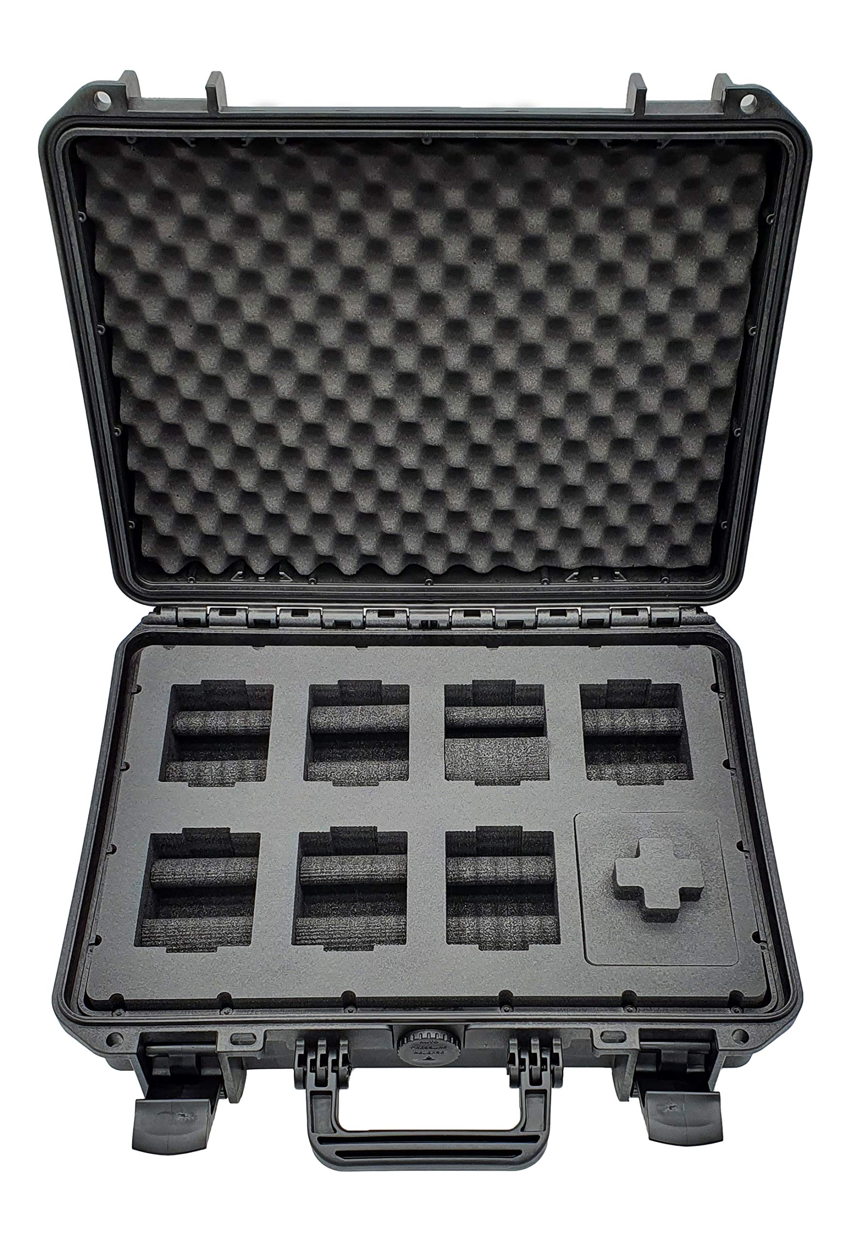 **Mc-Cases® Waterproof & Lockable Watch Travel Case - Hard Storage Box for 8 Watches - Extreme Protection for Luxury & Collector Timepieces - Made in Germany - Perfect for Air Travel, Business Trips & Home Storage**