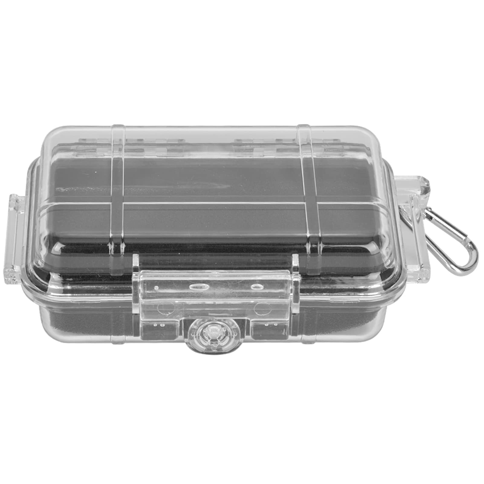 **Alomejor Waterproof Shockproof Survival Storage Box - Airtight Outdoor Plastic Case for Camping, Hiking & Emergency Supplies (Transparent, Size S)**