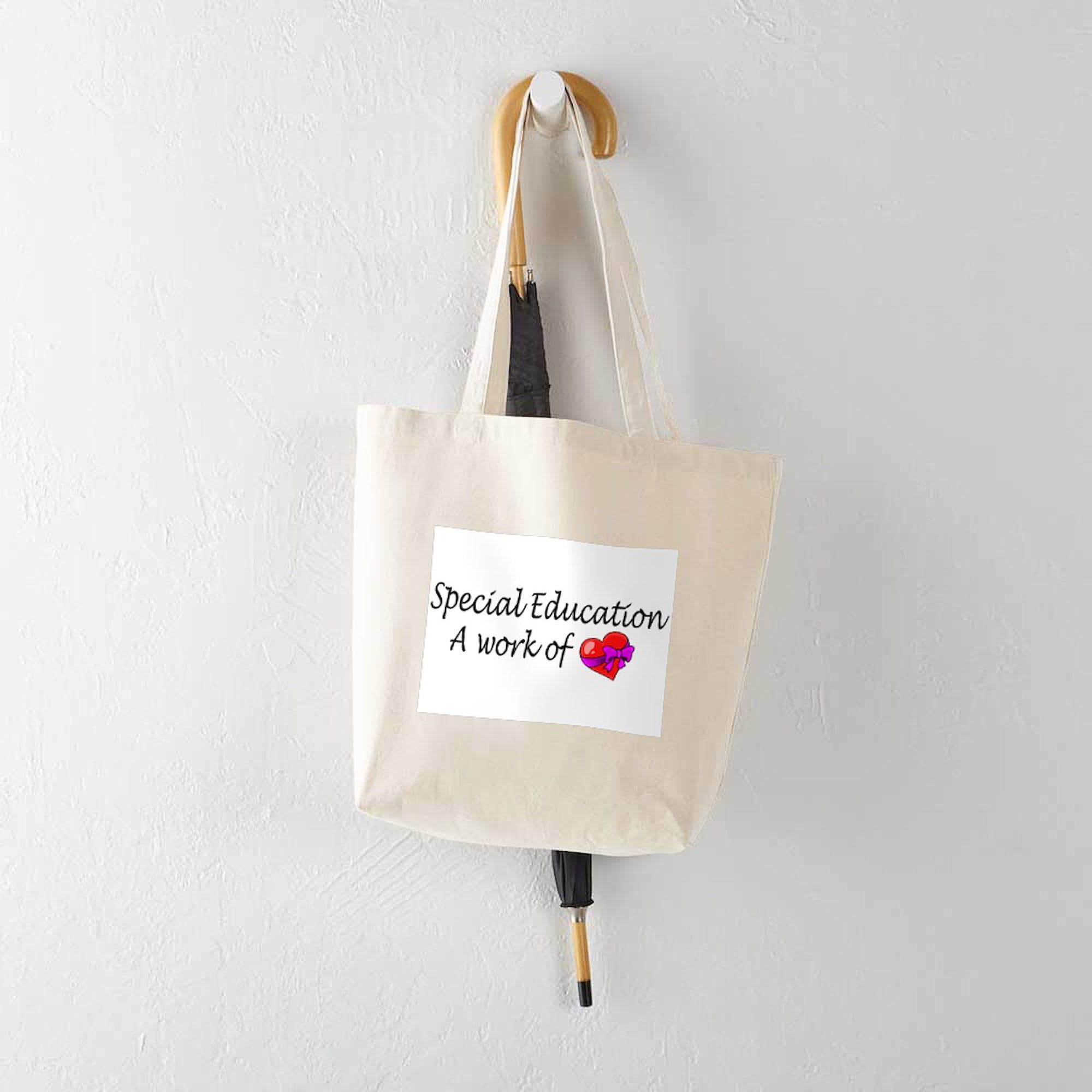 Special Education Teacher Tote Bag - Natural Canvas Reusable Shopping Bag for School, Work & Groceries | Durable & Eco-Friendly Gift for Educators