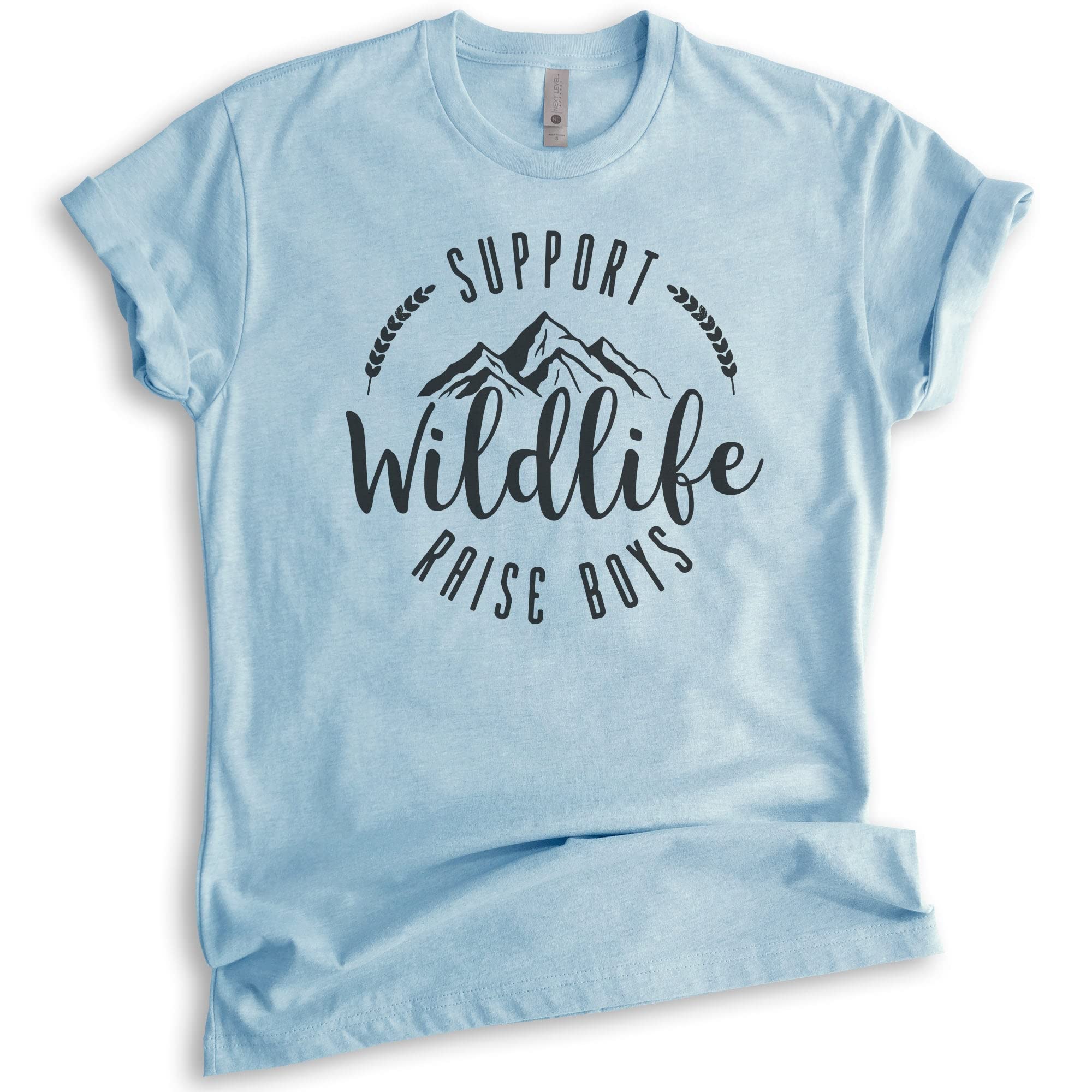 Wildlife Conservation & Boy Mom T-Shirt - Funny Unisex Women's Tee for Animal Lovers & Proud Mothers - Perfect for Zoo Trips, Wildlife Volunteering & Mother's Day Gifts