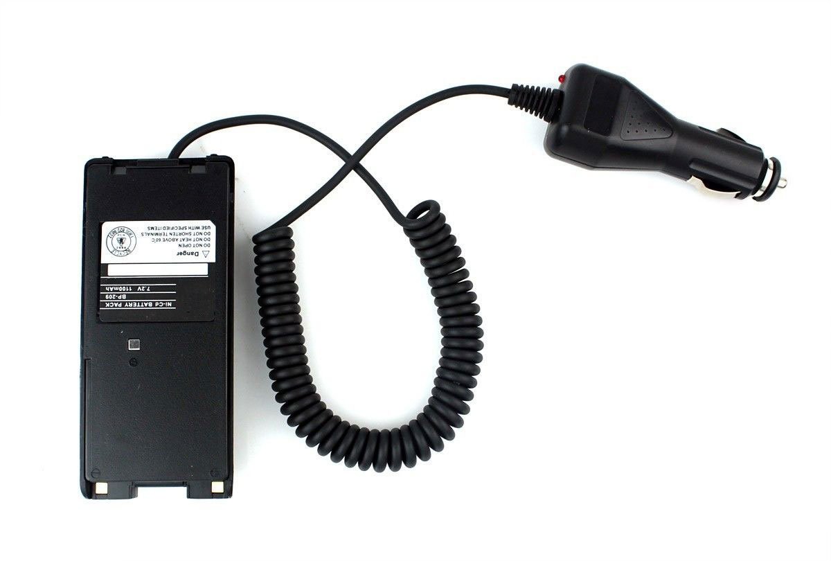 ICOM IC-V8/V82 A6 T3H F3GS F11 Walkie Talkie Car Radio Battery Charger Eliminator - Power Supply for Two-Way Radios in Vehicles, Emergency & Outdoor Use