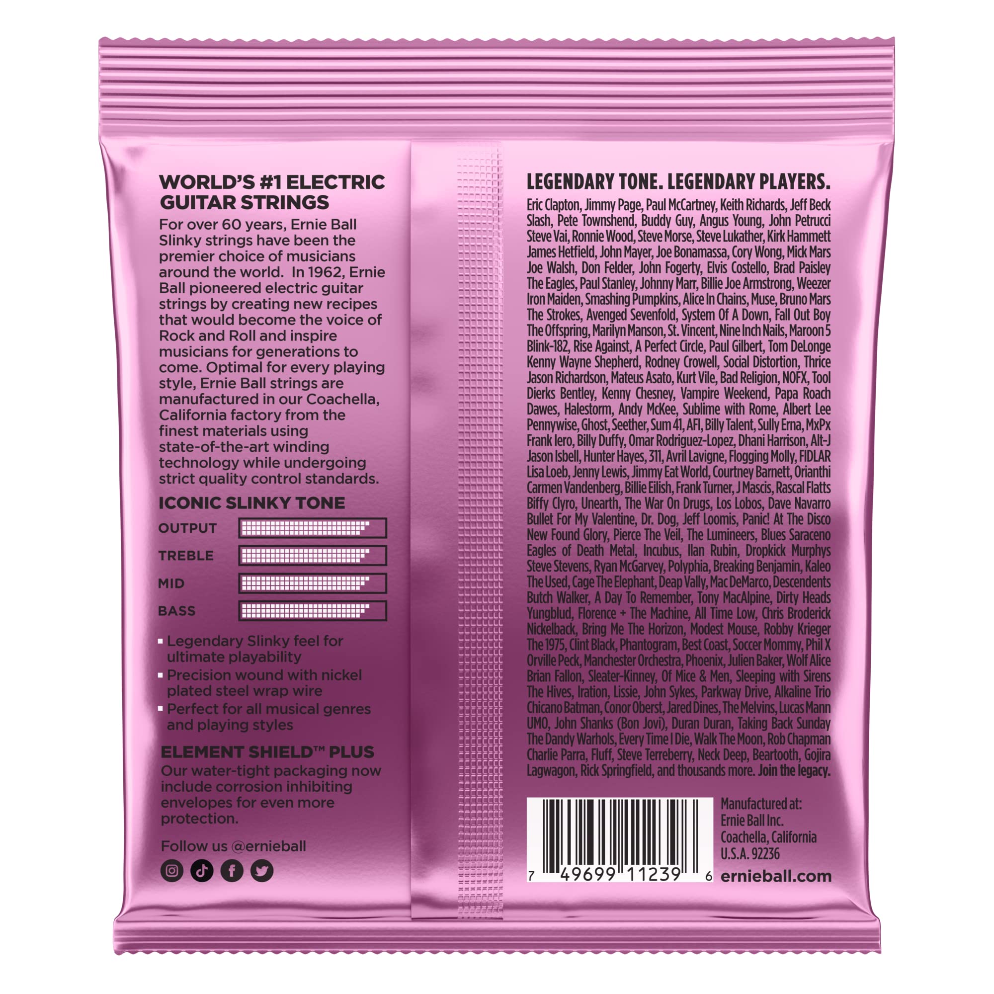 Ernie Ball Mega Slinky Nickel Wound Electric Guitar Strings 3-Pack (10.5-48 Gauge) - P03213 - Perfect for Rock, Metal & Heavy Gauge Players