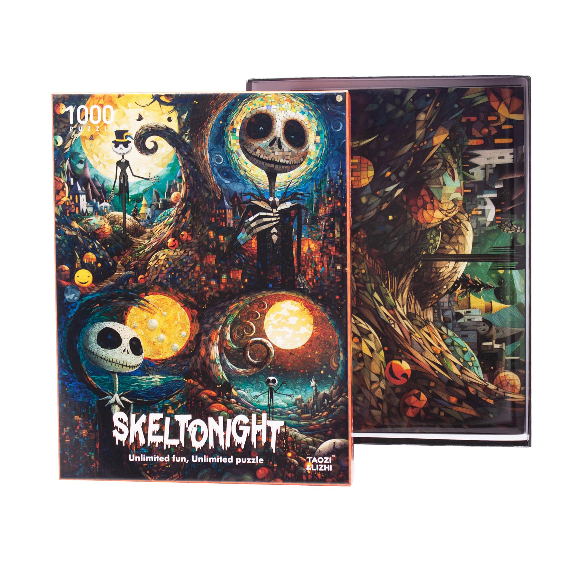 1000 Piece Jigsaw Puzzle for Adults - Skeleton Theme Family Game, Unique Christmas & Birthday Gift for Kids, Teens - Perfect for Home Decor, Halloween Party Supplies & Brain Teaser Activities