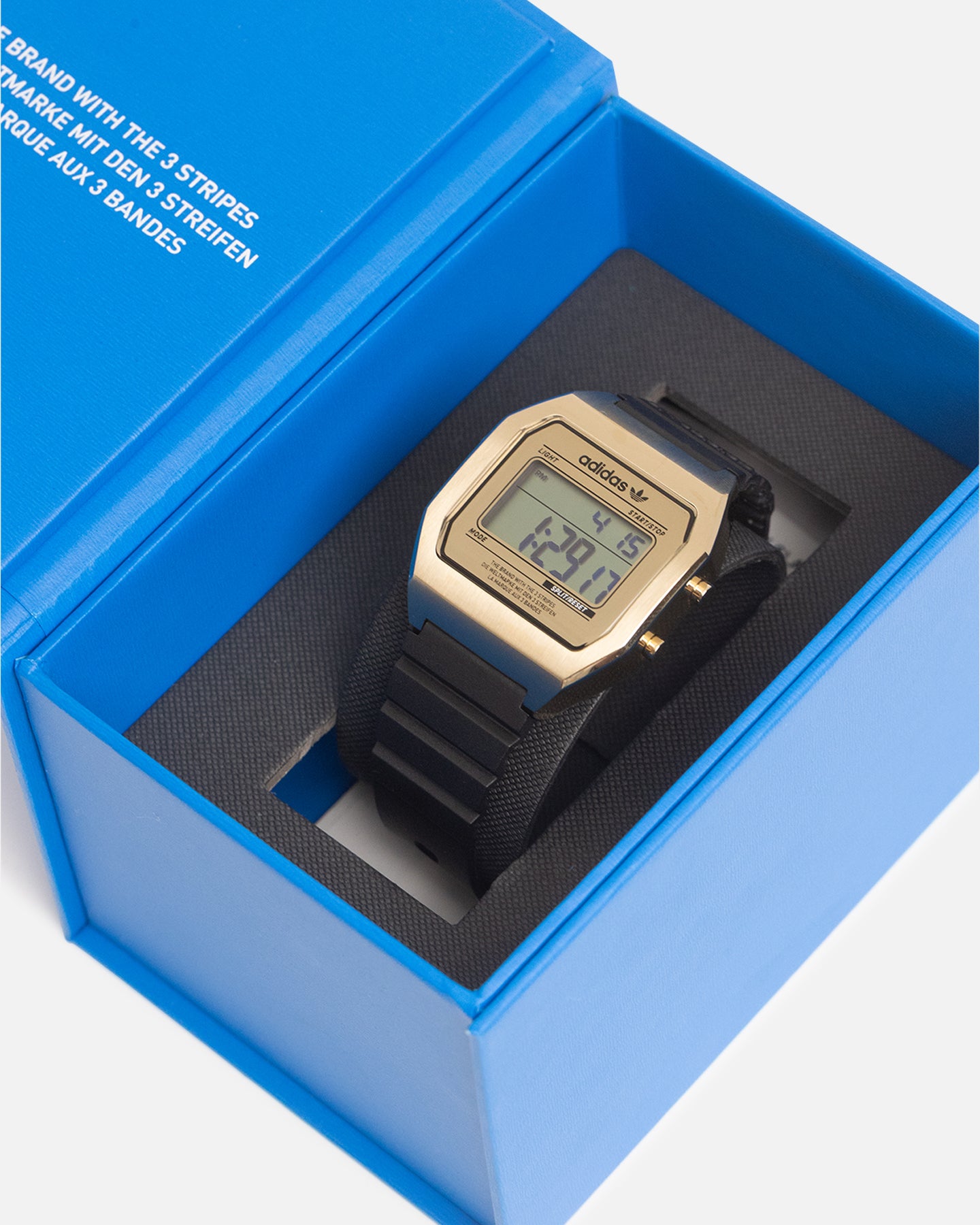 Adidas Digital Two Watch - Black & Gold Sports Watch for Men & Women - Perfect for Running, Gym & Outdoor Activities