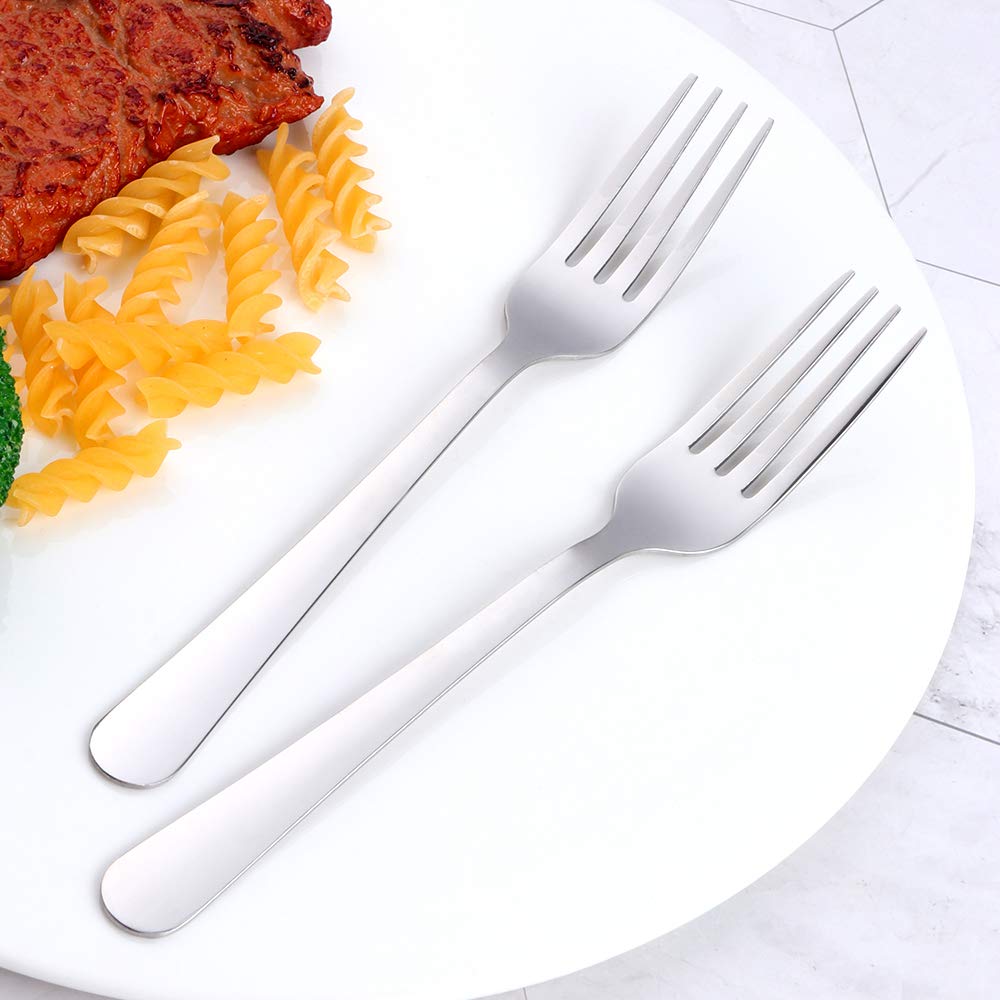 Premium Stainless Steel Dinner Forks Set of 12 - Heavy Duty 18/10 Silverware for Family, Restaurant, Wedding & Party - Elegant Flatware for Fine Dining, Buffets & Special Occasions