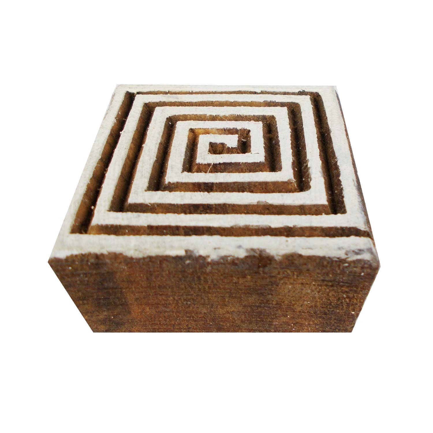 Handmade Floral Wooden Stamp Set - 9 Square Clay Craft Blocks for Scrapbooking, DIY Tattoo Printing & Textile Design | Perfect for Card Making, Fabric Art & Home Decor Projects