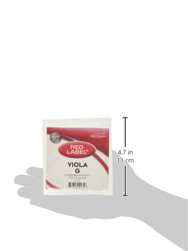Red Label Viola G String 14 Inch - Professional Quality Intermediate Viola String for Classical & Orchestral Performance