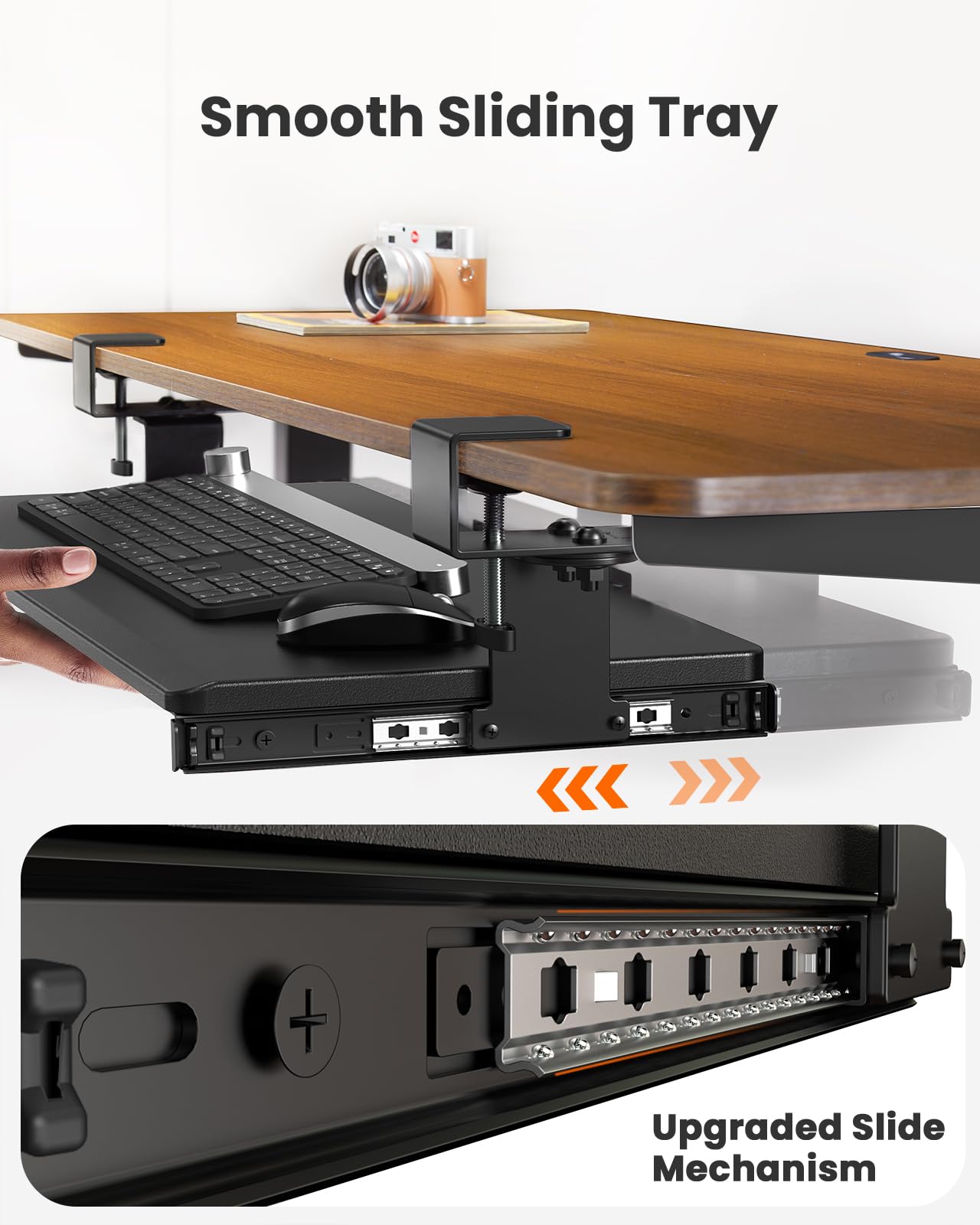 ErGear Adjustable Under Desk Keyboard Tray - 26.38