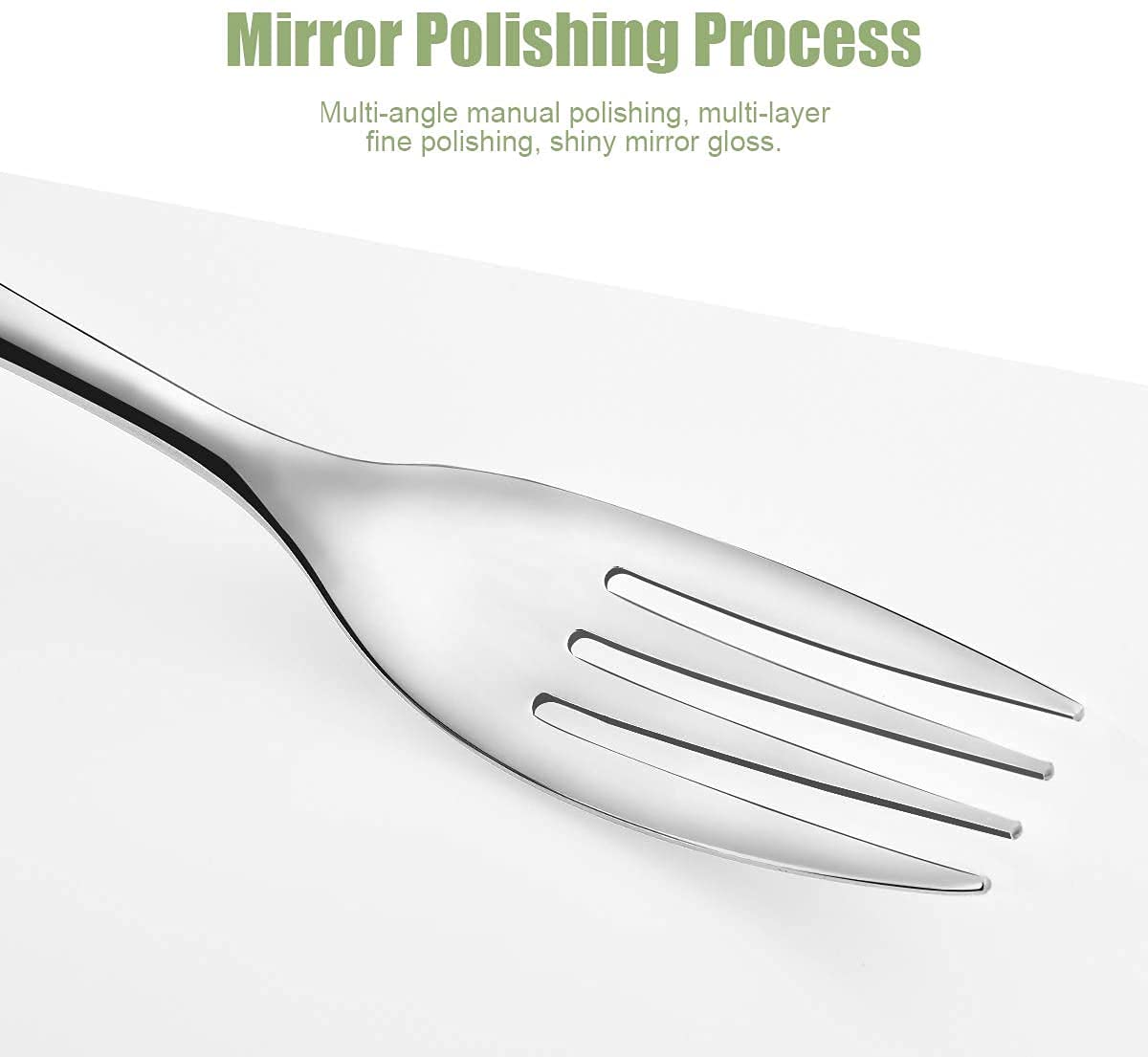 12-Piece Stainless Steel Dinner Forks Set - Mirror Polished Japanese Flatware for Kitchen & Restaurant Use - Elegant 8-Inch Cutlery for Fine Dining, Parties & Everyday Meals