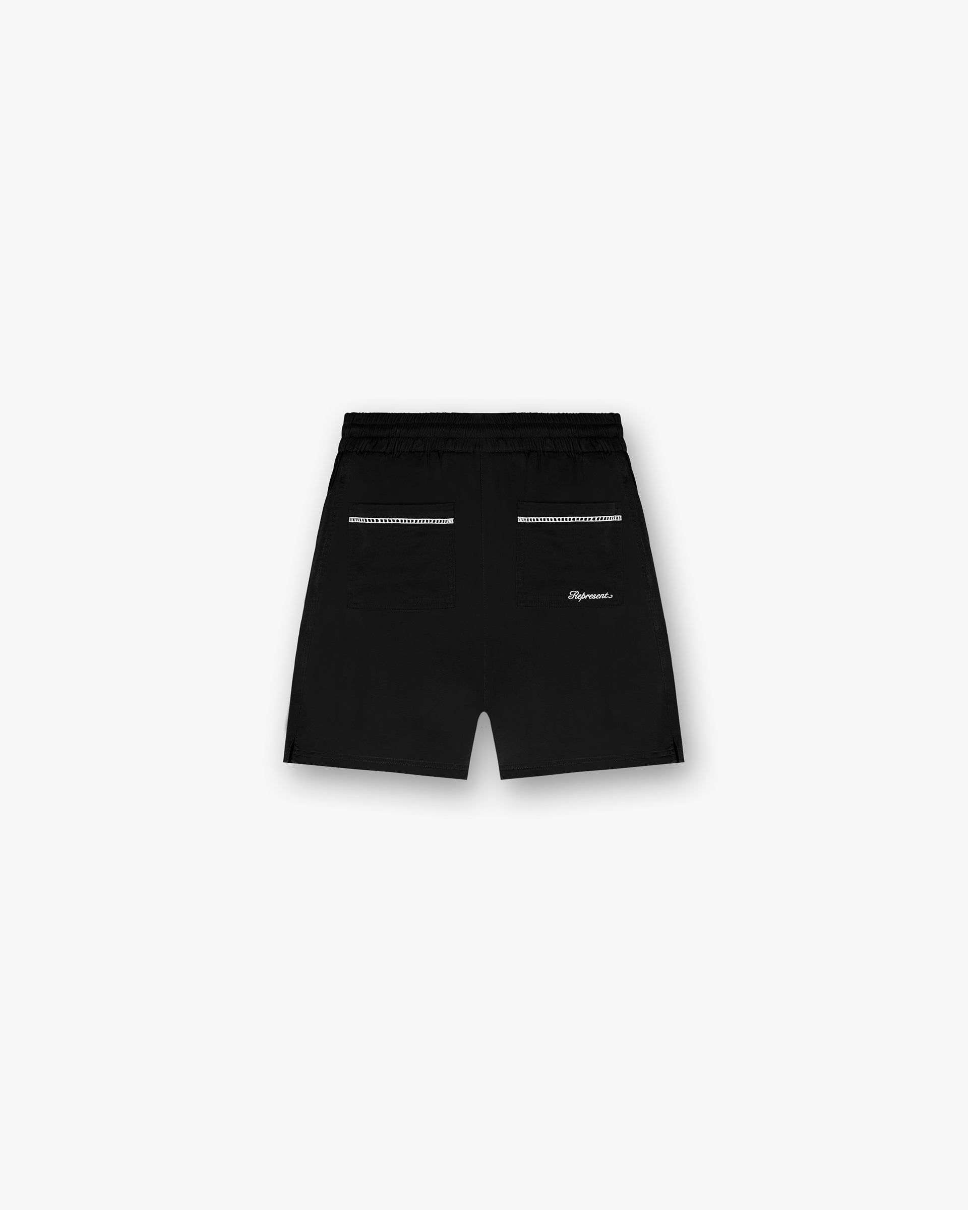 Premium Resort Shorts for Men - Jet Black - Comfortable & Stylish Swim Trunks for Beach, Pool, and Vacation Wear