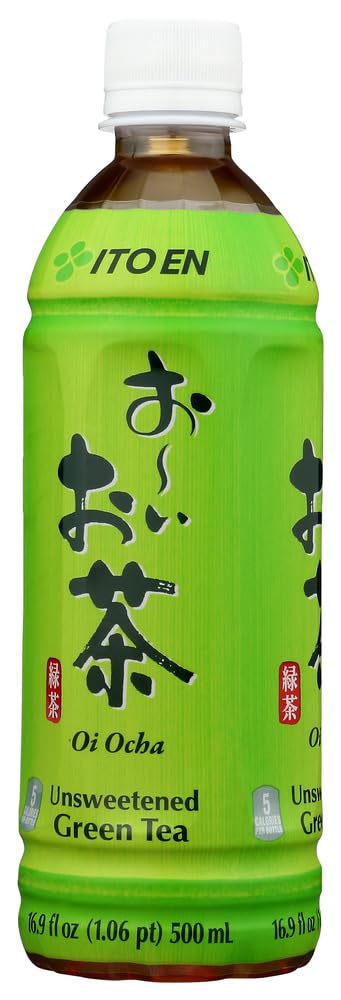 Ito En Unsweetened Oi Ocha Green Tea - 16.9oz Bottles (48-Pack) | Premium Japanese Green Tea Beverage | Perfect for Office, Gym & Healthy Lifestyle
