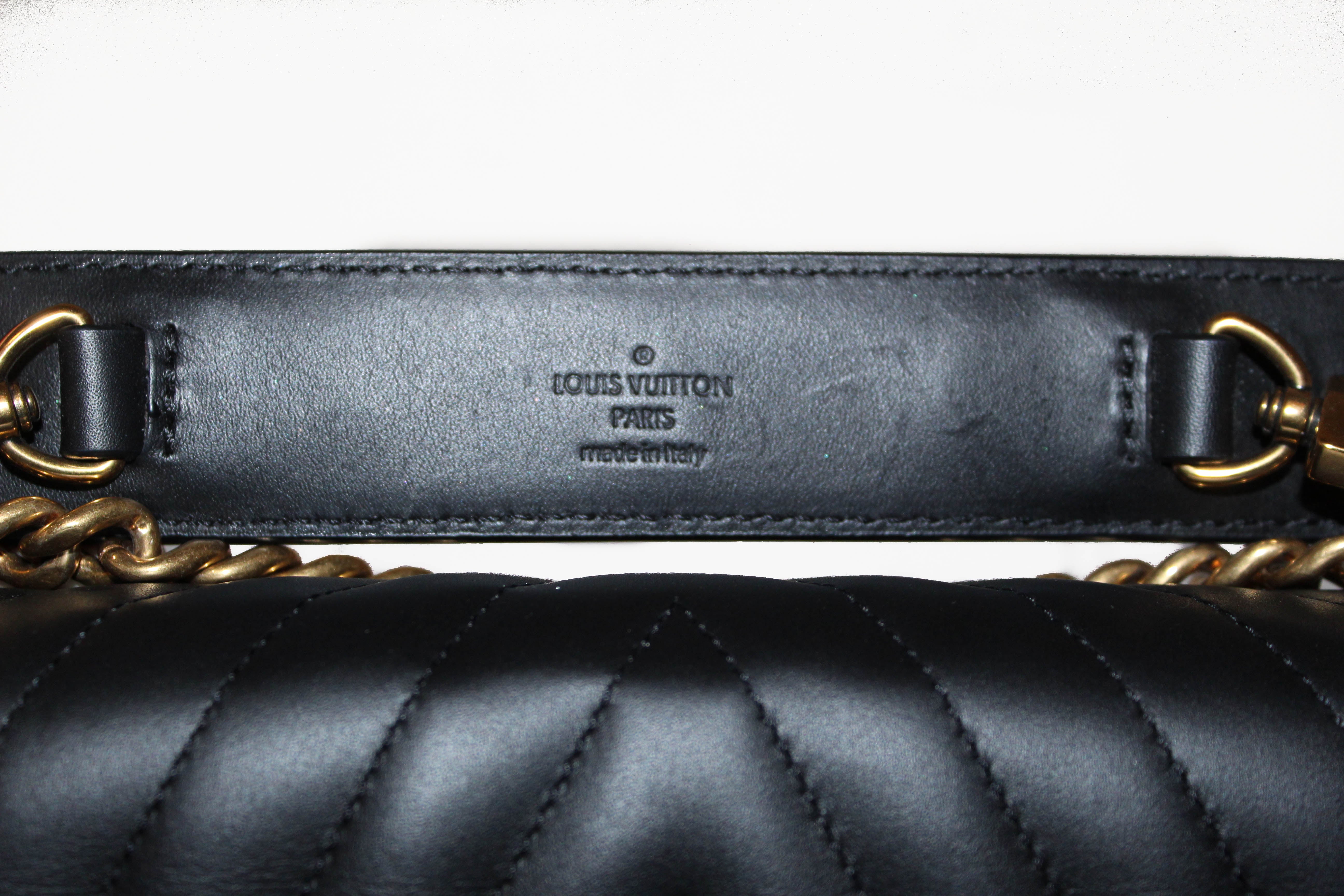 Authentic Louis Vuitton Black New Wave Chain MM Shoulder Bag - Luxury Designer Handbag for Women, Perfect for Work, Travel & Evening Events