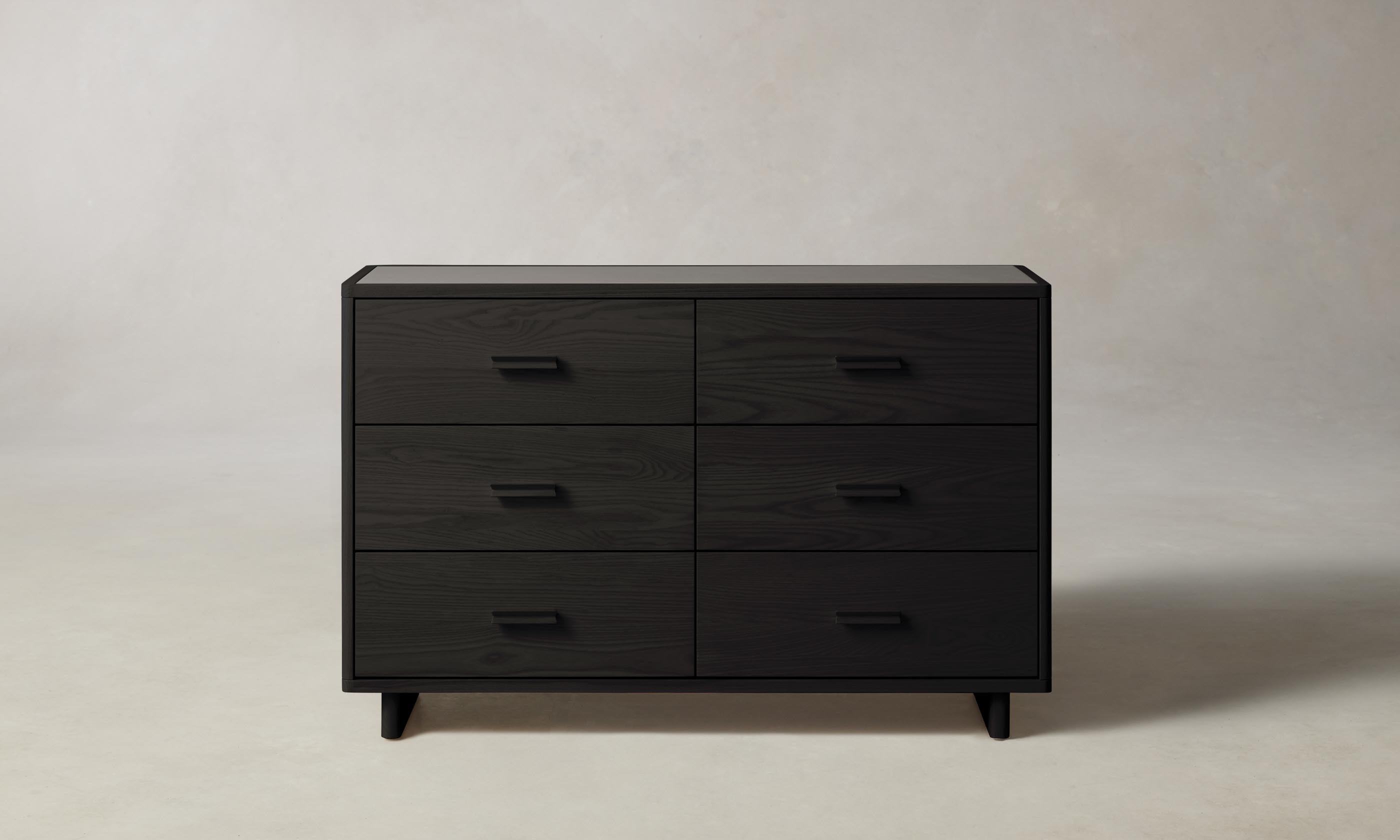 Clinton 6-Drawer Wooden Dresser - Solid Wood Bedroom Storage Chest for Clothes & Accessories | Perfect for Master Bedroom, Guest Room & Dorm Organization