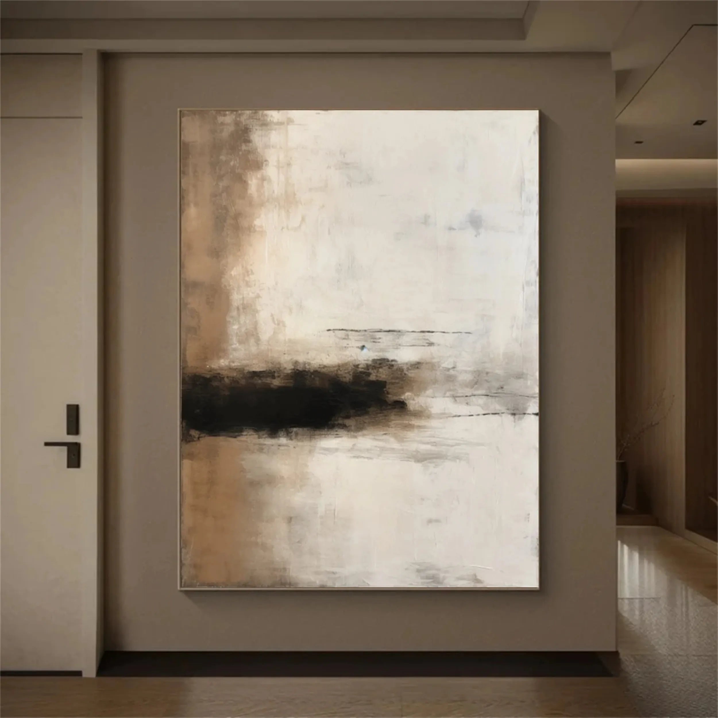 Abstract Painting #AB 101 - Modern Wall Art for Living Room, Bedroom & Office Decor | Large Canvas Artwork for Home & Commercial Spaces