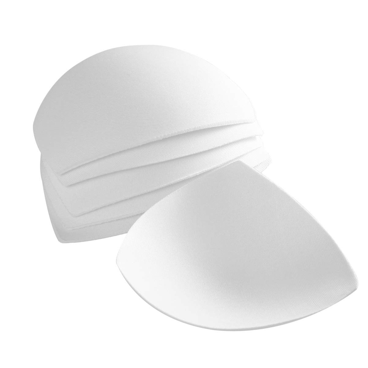SOIMISS 3 Pairs Women's Removable Bra Pads - Soft Sponge Inserts for Sports Bras & Swimwear - Comfortable Round Foam Cups (White) | Perfect for Gym, Yoga & Beach Activities