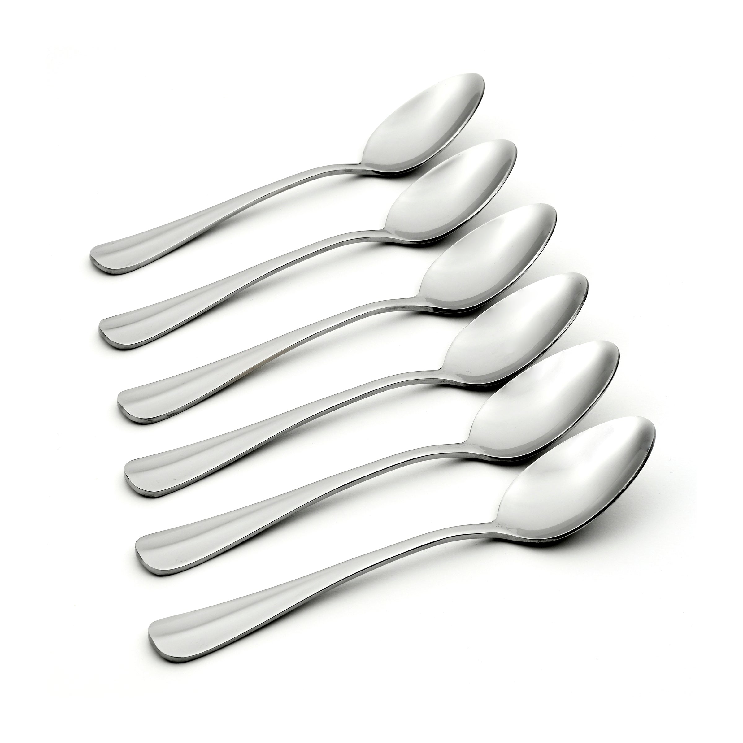 Premium Stainless Steel Dinner Spoon Set of 6 - Elegant Tableware for Fine Dining, Restaurants & Home Entertaining - Dishwasher Safe Flatware