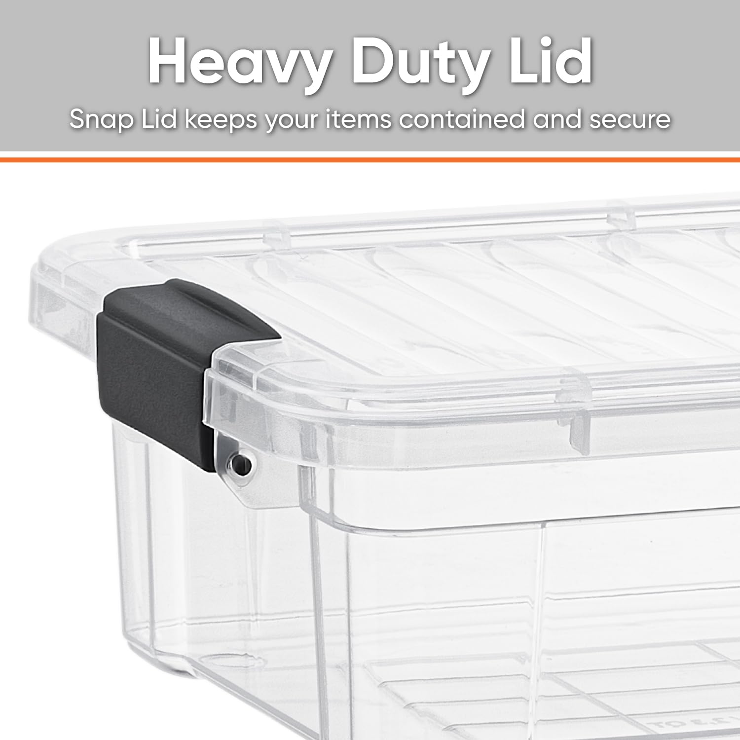 Superio Clear Plastic Storage Bins with Lids - 6 Pack 1.27 Qt Stackable Organizer Containers for Home, Office, Dorm - BPA Free, Non-Toxic, Odor Free | Perfect for Pantry, Closet, Toy & Craft Organization