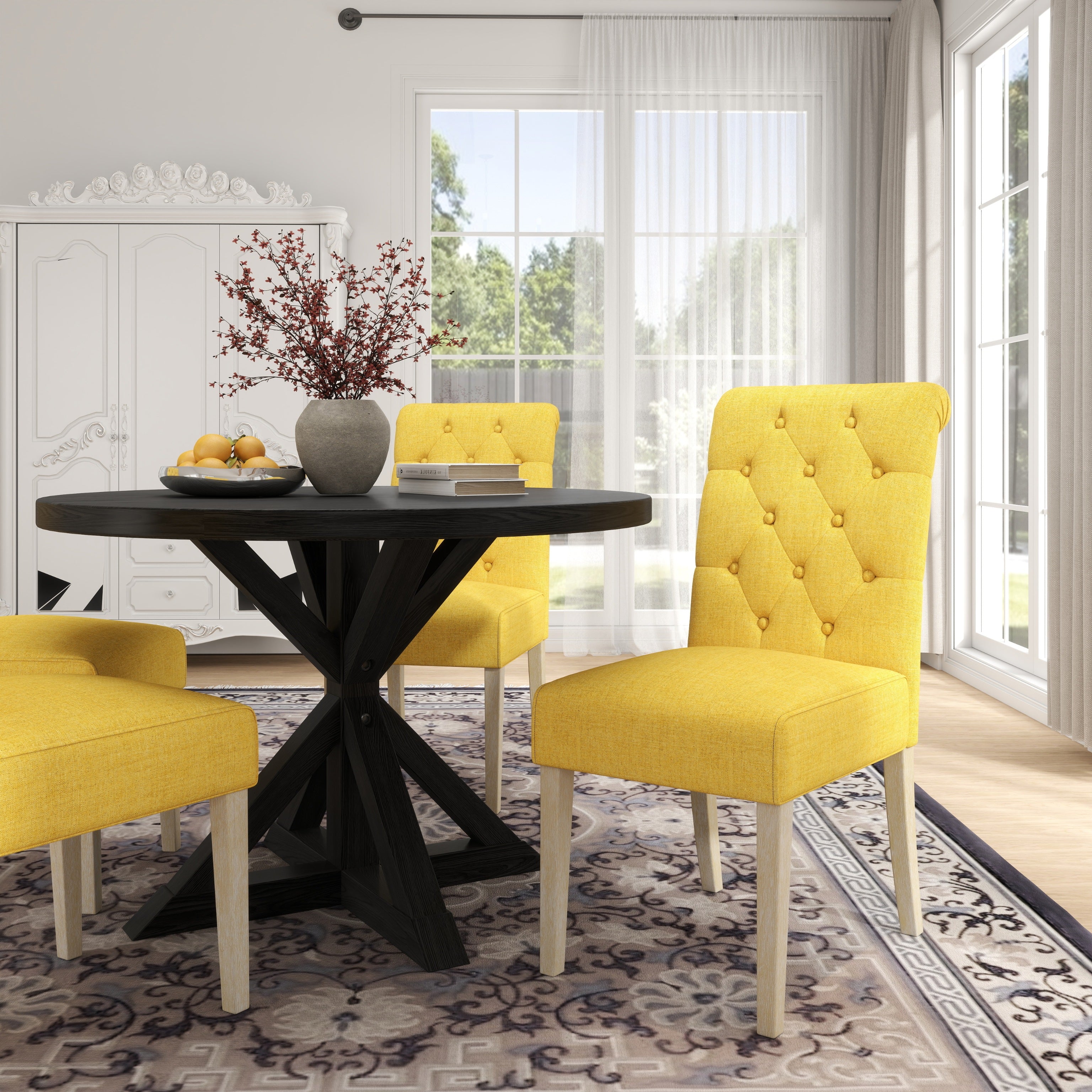 Roundhill Furniture Banff 5-Piece Dining Set - 42