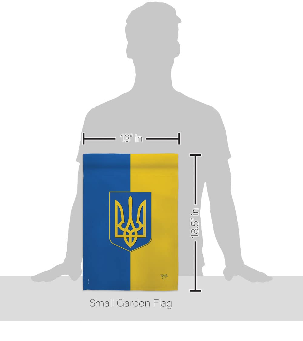Ukraine Garden Flag Set with Stand - Double-Sided Yard Decor Gift