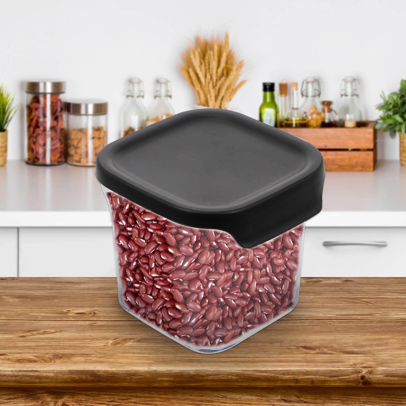 2-Pack Airtight Food Storage Containers with Lids - BPA-Free Kitchen & Pantry Organization Jars for Dry Food, Spices, Coffee, Tea - Ideal for Home, Office & Meal Prep