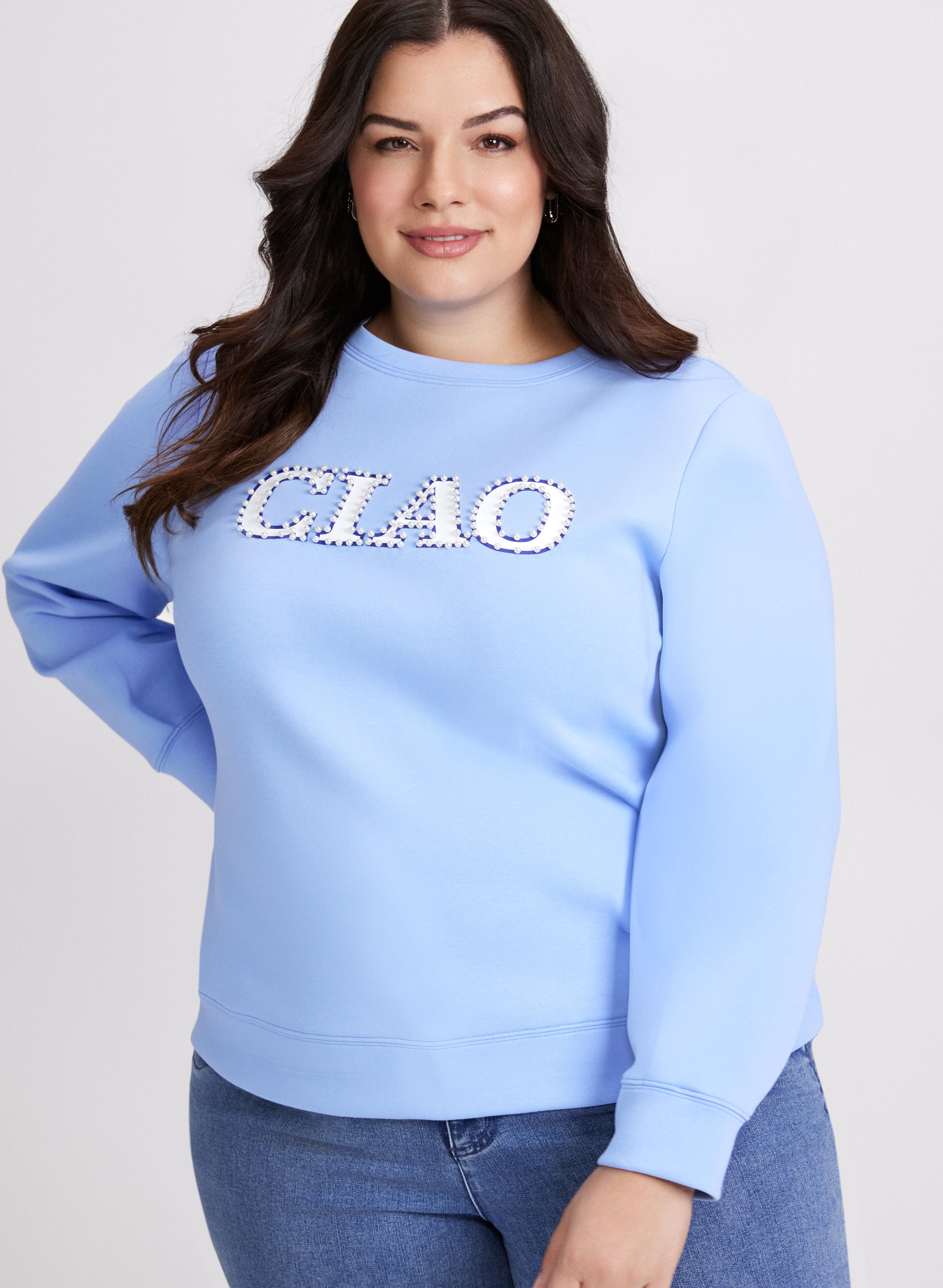 Stylish 'Ciao' Long Sleeve Women's Tops - Comfortable Casual & Layering Shirt for Fall & Winter | Perfect for Office, Date Night & Everyday Wear