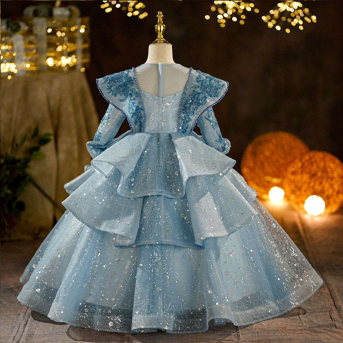Elegant Baby Girl Formal Dresses for Toddlers | Princess Birthday Party Gowns | Perfect for Special Occasions, Photoshoots & Celebrations