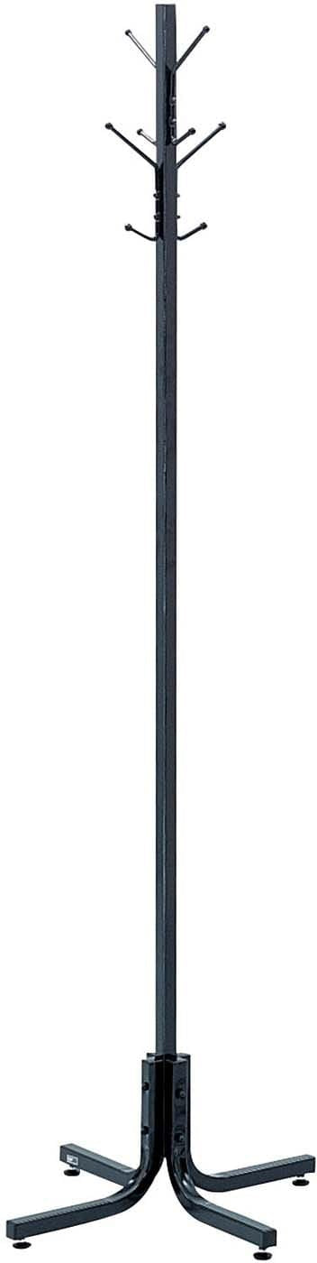 Safco 4163 4-Double Hook Coat Rack - Space Saving Wall Mounted Entryway Organizer for Hats, Jackets & Bags | Perfect for Home, Office & Dorm Room Organization