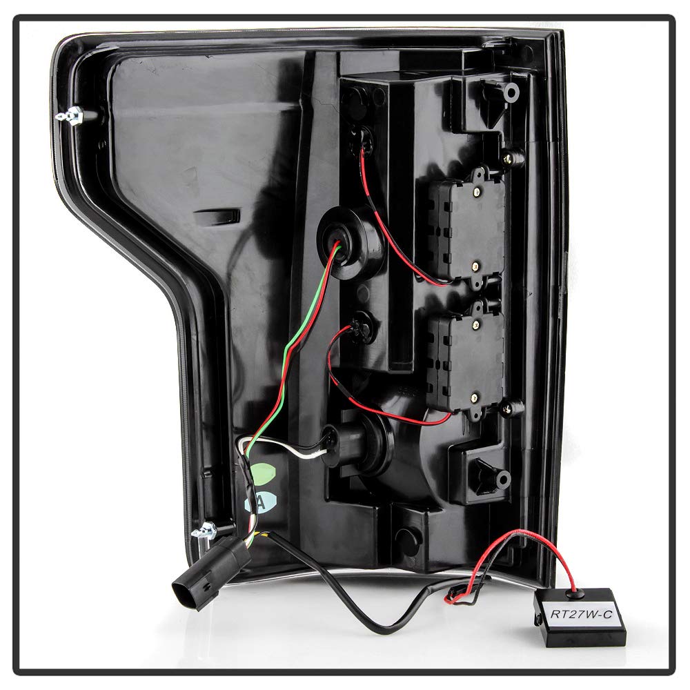 ACANII Smoked Black LED Tail Lights for 2018-2020 Ford F150 Pickup Truck - Brake Lamps Pair (Driver & Passenger Side) - Upgrade Your Truck's Style & Visibility for Night Driving & Off-Road Adventures