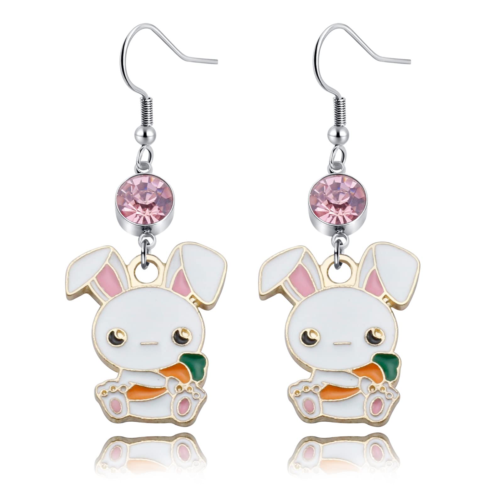 Adorable Bunny Earrings - Cute Rabbit Jewelry Gifts for Women & Girls | Animal-Themed Accessories for Bunny Lovers | Perfect for Easter, Birthday Gifts & Everyday Wear