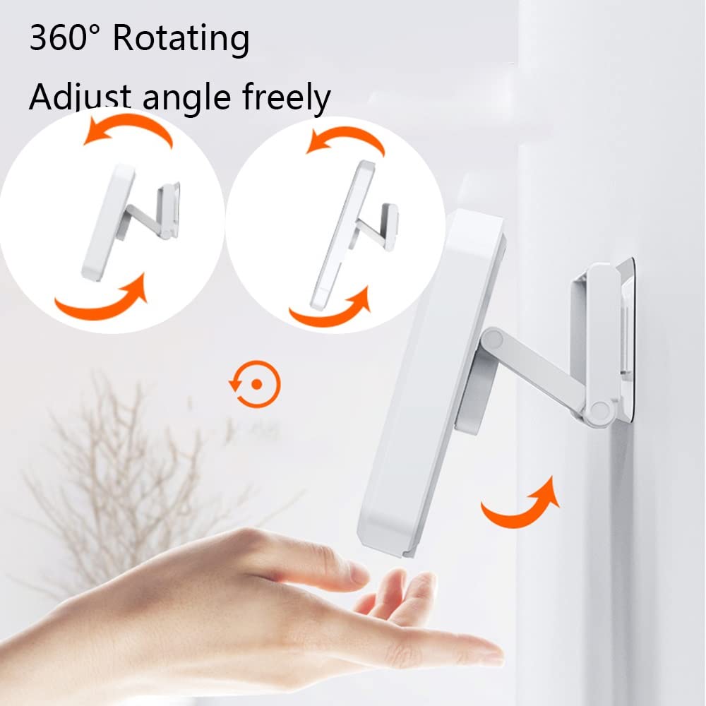 360° Rotating Waterproof Phone Holder - Anti-Fog Touch Screen Shower Case - Universal Wall Mount for Bathroom & Kitchen - Perfect for Watching Videos & Hands-Free Calling While Showering (Black)