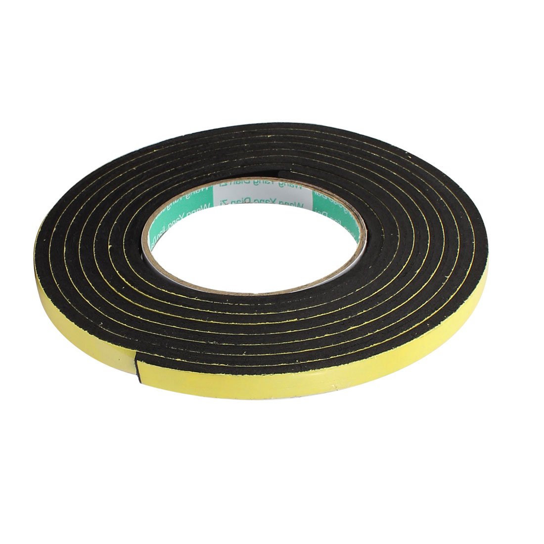 2-Pack 3M (10mm x 5mm) Shockproof Foam Tape - Single-Side Adhesive Sponge Foam for Electrical Insulation, Tools & Hardware (Yellow & Black) - Perfect for DIY Projects, Home Repairs, and Electronics Protection