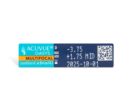 ACUVUE® OASYS® Multifocal Contact Lenses (6 Pack) - Premium Comfort for Presbyopia - Perfect for Work, Reading & Daily Activities