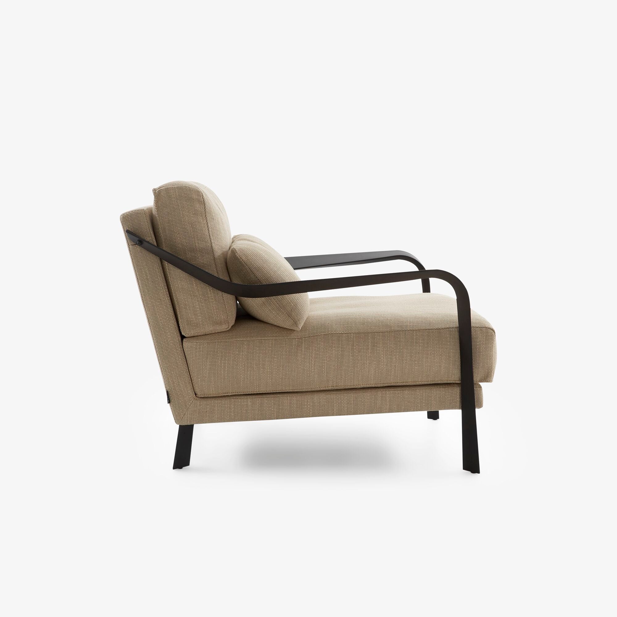 Modern Cityloft Aluminum Armchair with Arms - Stylish & Durable Lounge Chair for Living Room, Office, or Patio