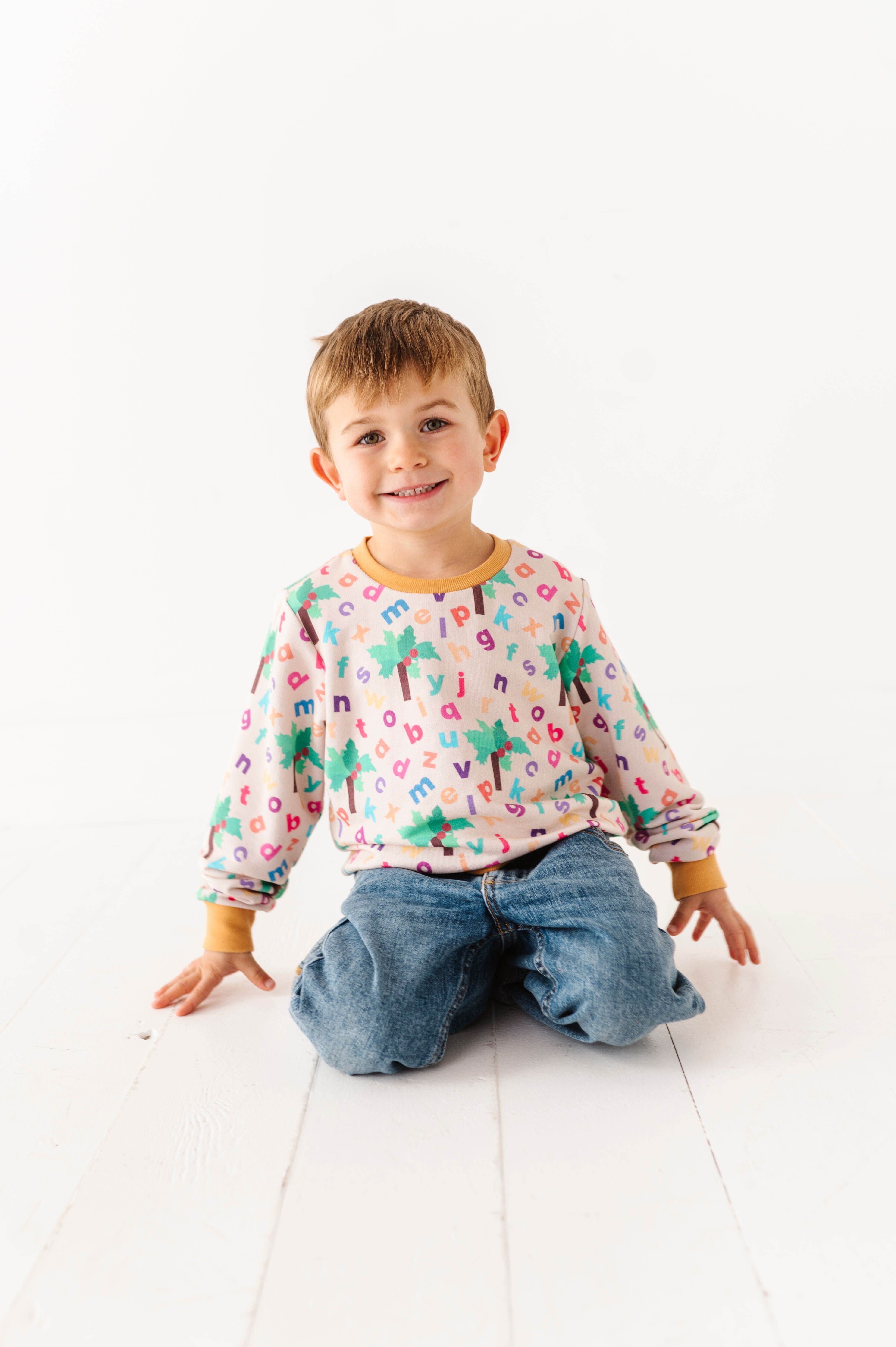 Chicka Chicka Boom Boom™ Kids' Crewneck Sweatshirt | Soft Cotton Pullover for Boys & Girls | Perfect for Storytime, School & Playdates