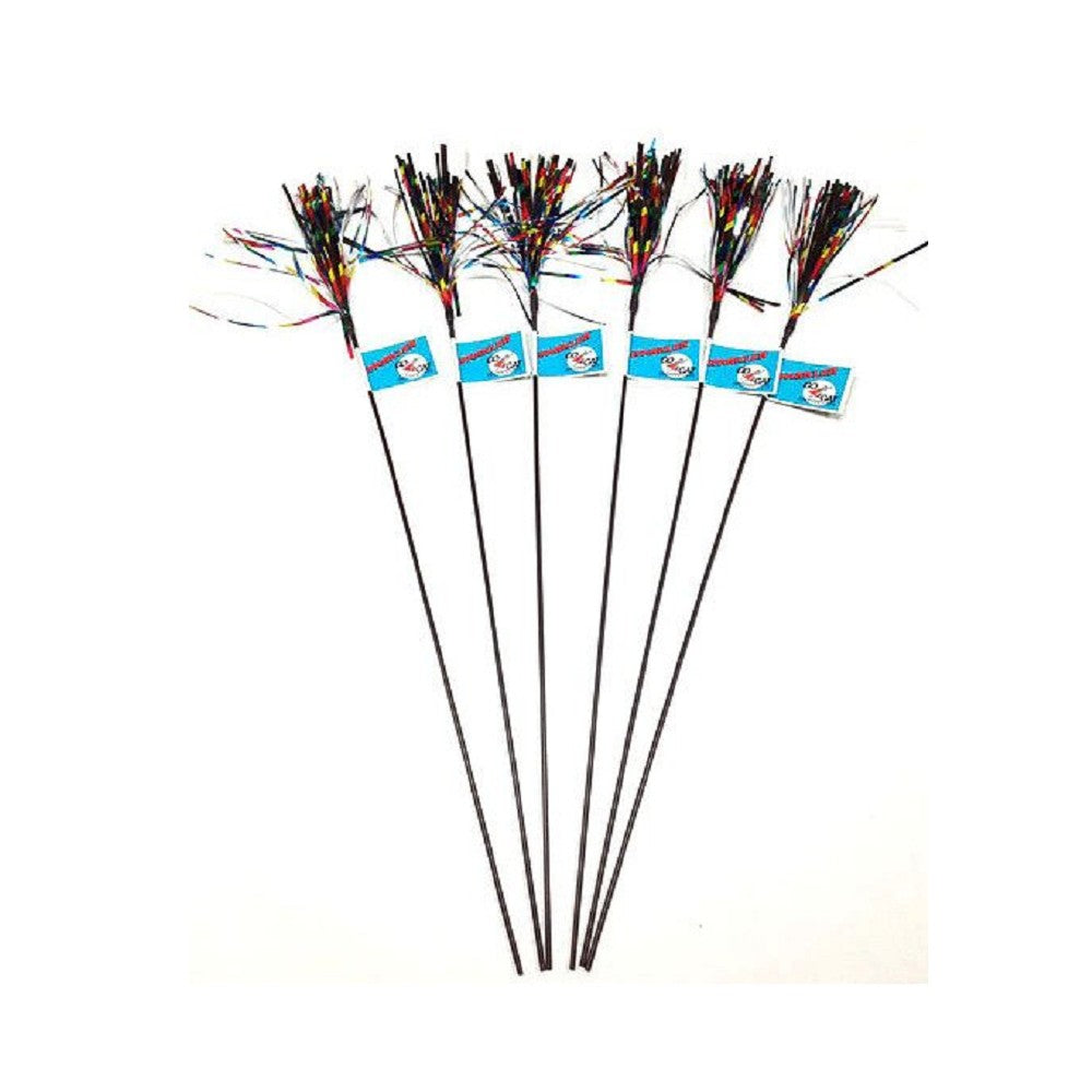 Long Sparkler Cat Teaser Wand Toy - Interactive Play for Kittens & Adult Cats - Perfect for Indoor Exercise & Bonding