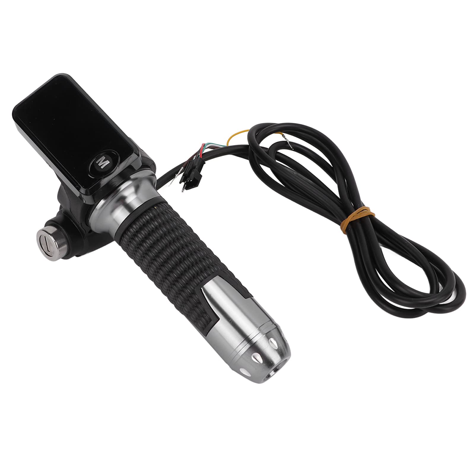 High-Performance Electric Bike Throttle Grip with LCD Display, Twist Accelerator, Cable, and Key Knock for Urban Commuting and Off-Road Adventures