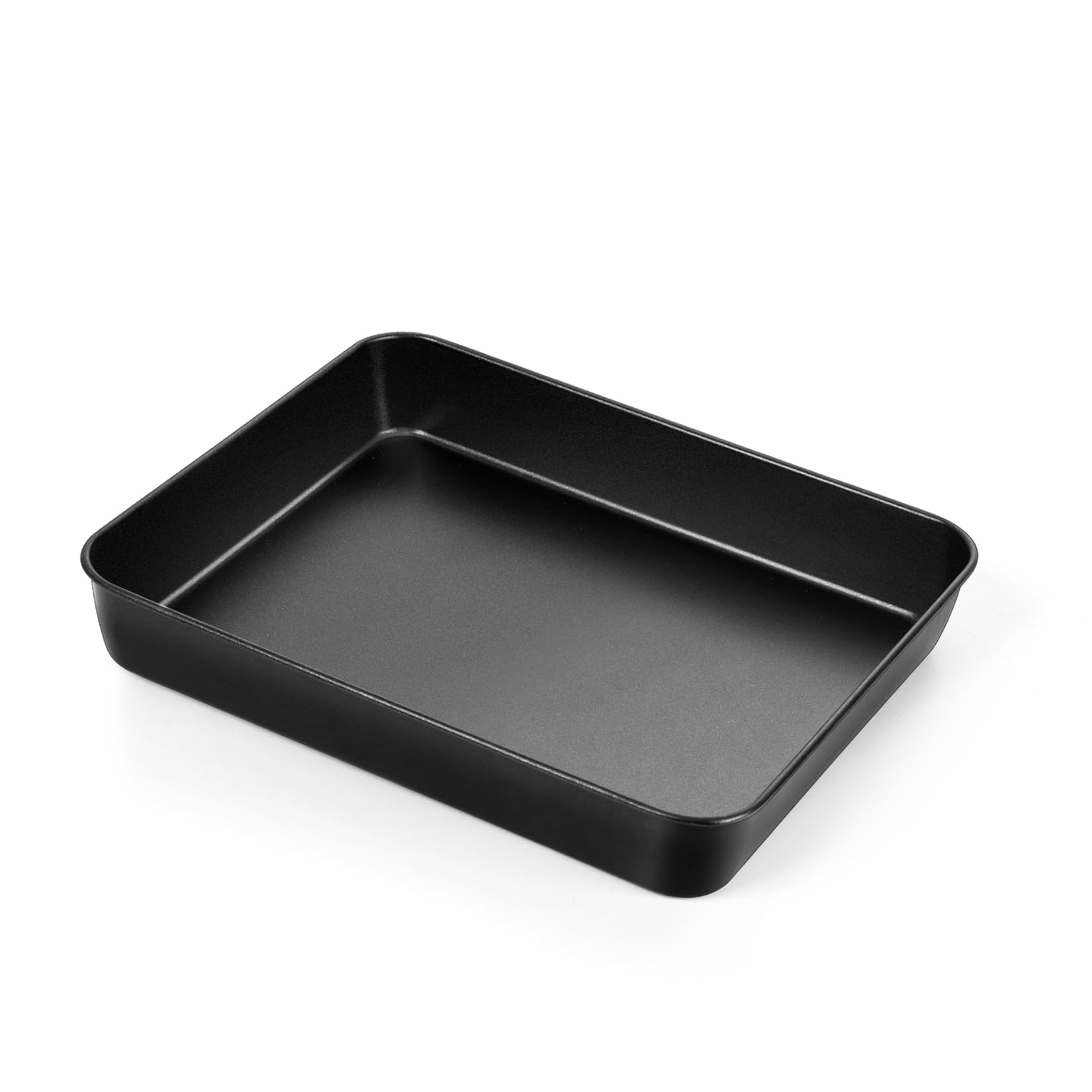 P&P CHEF Nonstick Small Lasagna Pan - 10.4 Inch Stainless Steel Deep Baking Tray for Toaster Oven | Heavy Duty Rectangular Bakeware for Lasagna, Brownies, Meats & Casseroles | Easy Clean & Oven Safe | Perfect for Home Cooking, Meal Prep & Holiday Baking