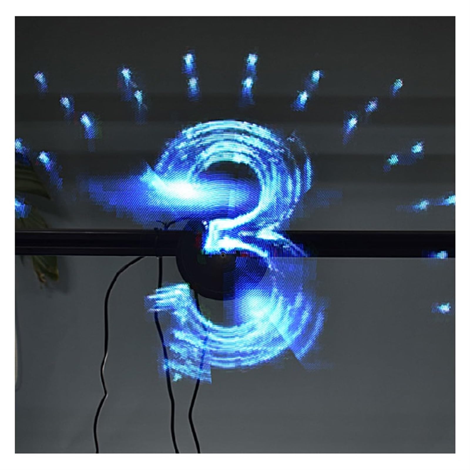 XNZJHPP 3D Hologram Display Fan - LED Holographic Advertising Screen with 360° Viewing Angle for Store Promotion, Event Marketing, and Trade Shows