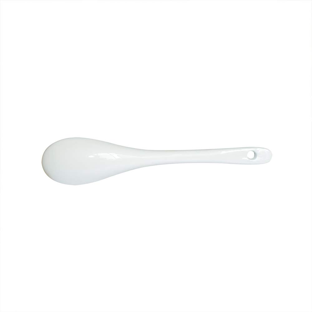 12-Piece Porcelain Egg Spoons Set - 5 Inch Ceramic Spoons for Coffee, Dessert, Yogurt, Tea & Milky Tea - Perfect for Breakfast, Afternoon Tea & Elegant Dining