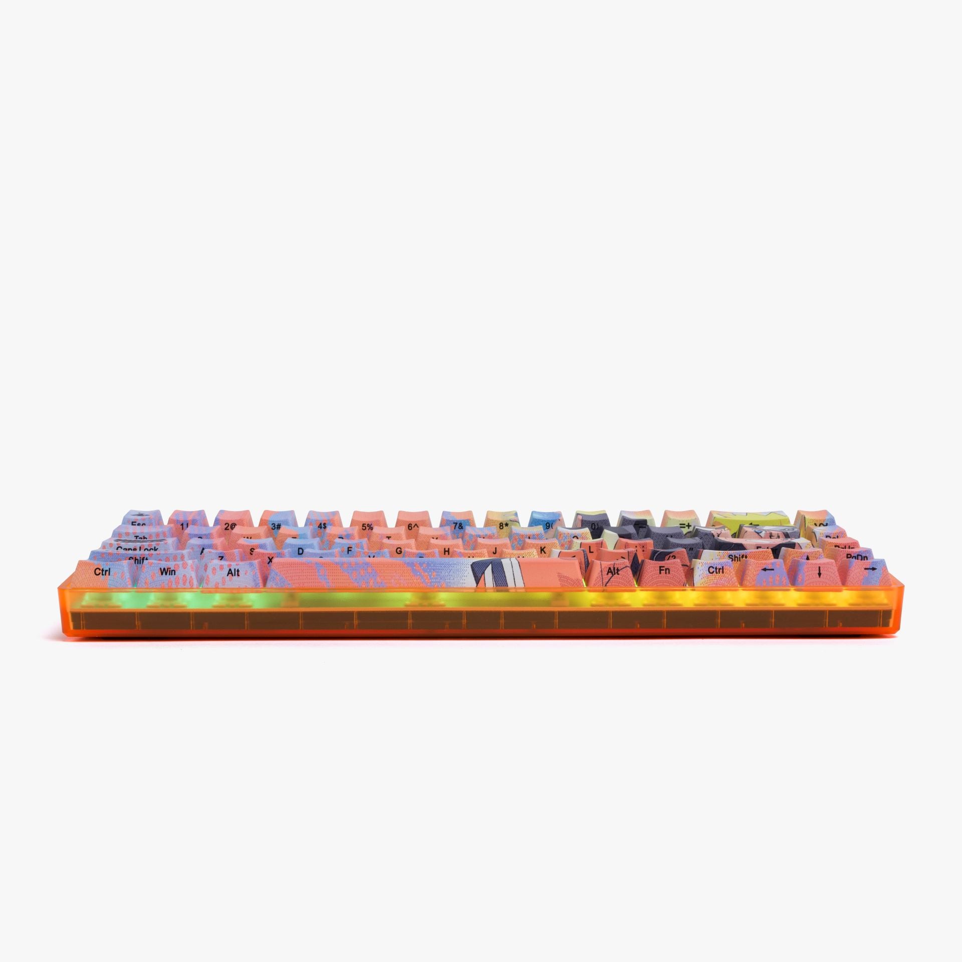 Naruto x HG Basecamp 65HE Mechanical Gaming Keyboard - Custom Anime Themed RGB Backlit for PC/Mac - Perfect for Gaming, Typing & Anime Fans Workspace Setup